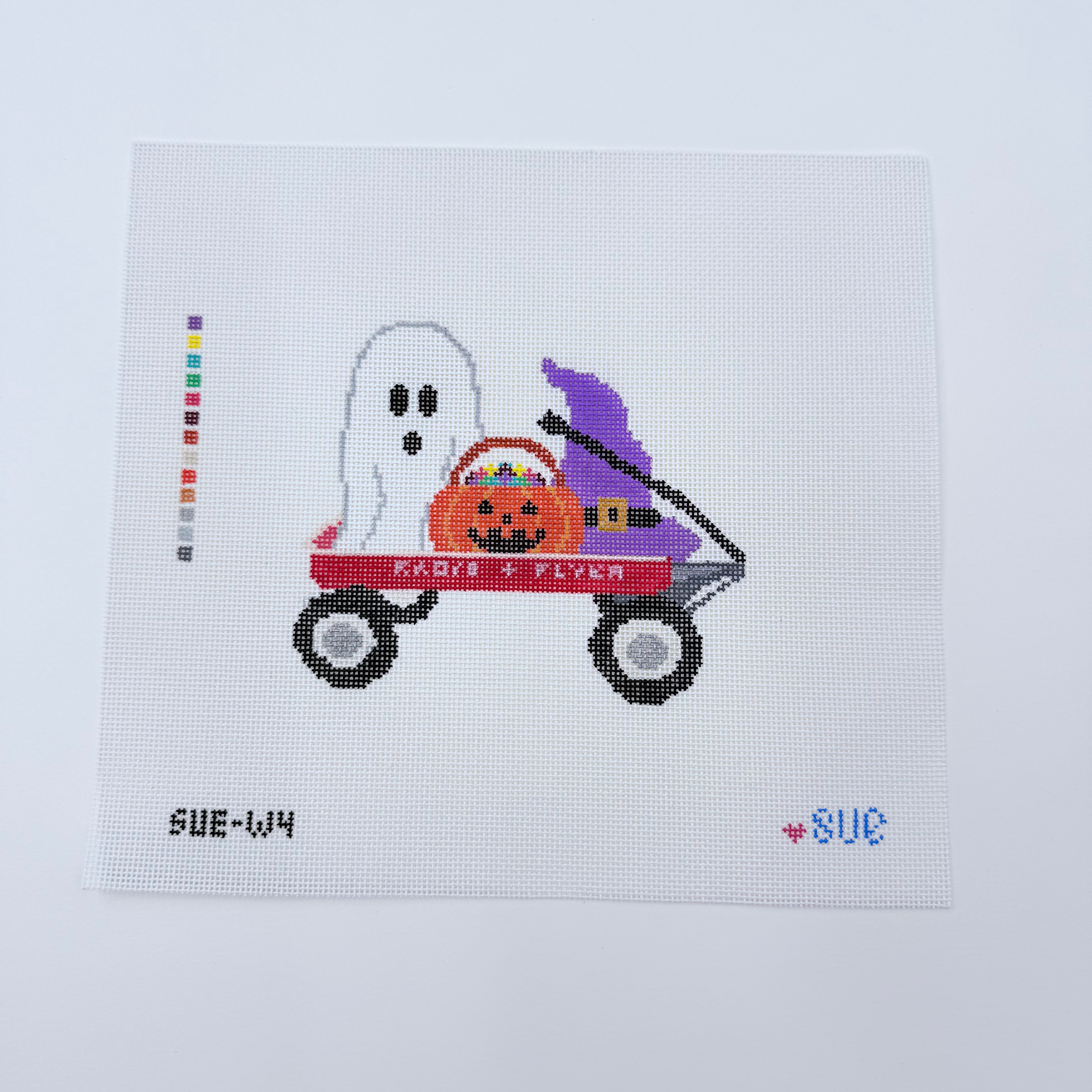 Halloween Wagon Canvas - KC Needlepoint