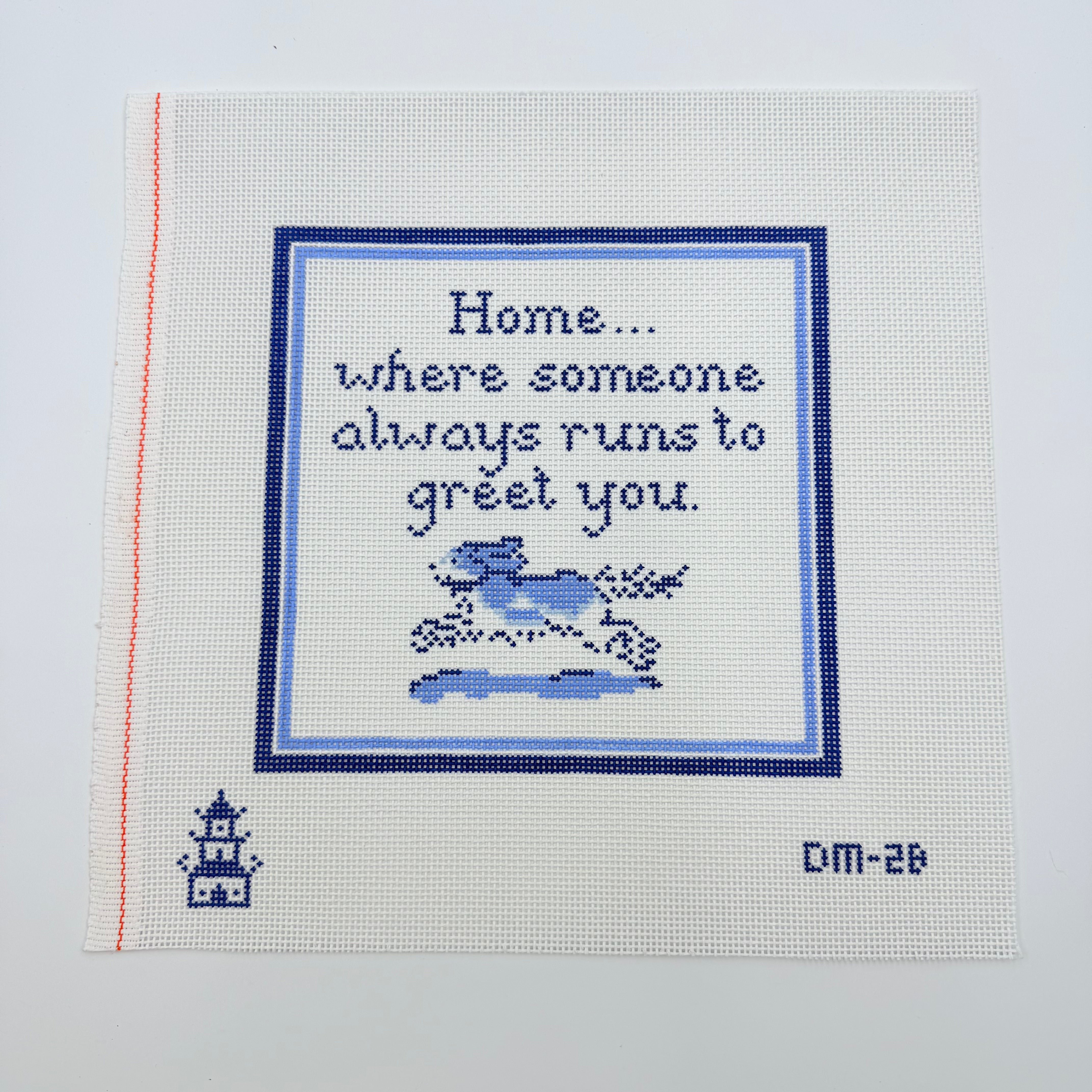 Home is Where... Cavalier Canvas - KC Needlepoint