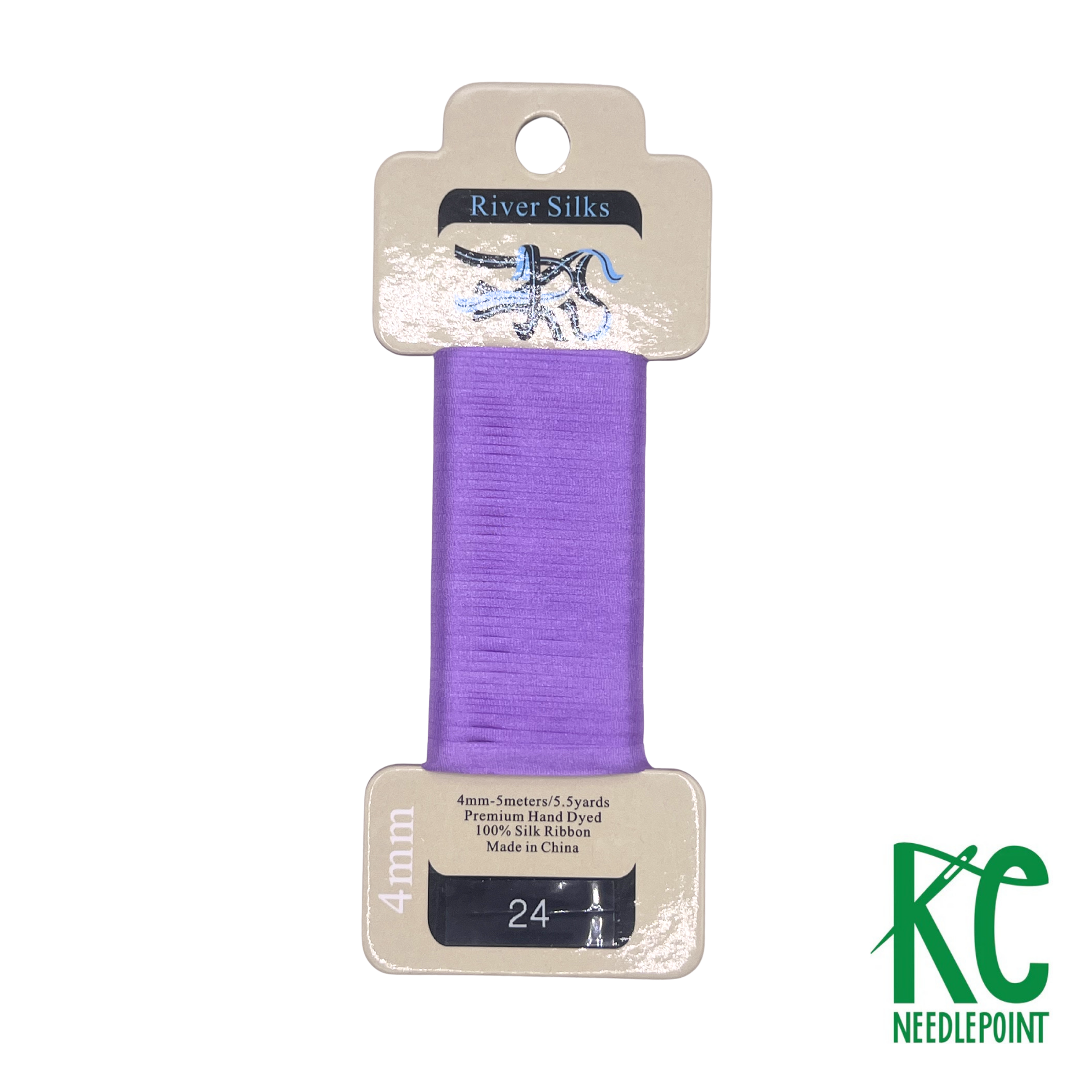 Silk Ribbon 4mm 024 Paisley Purple - KC Needlepoint