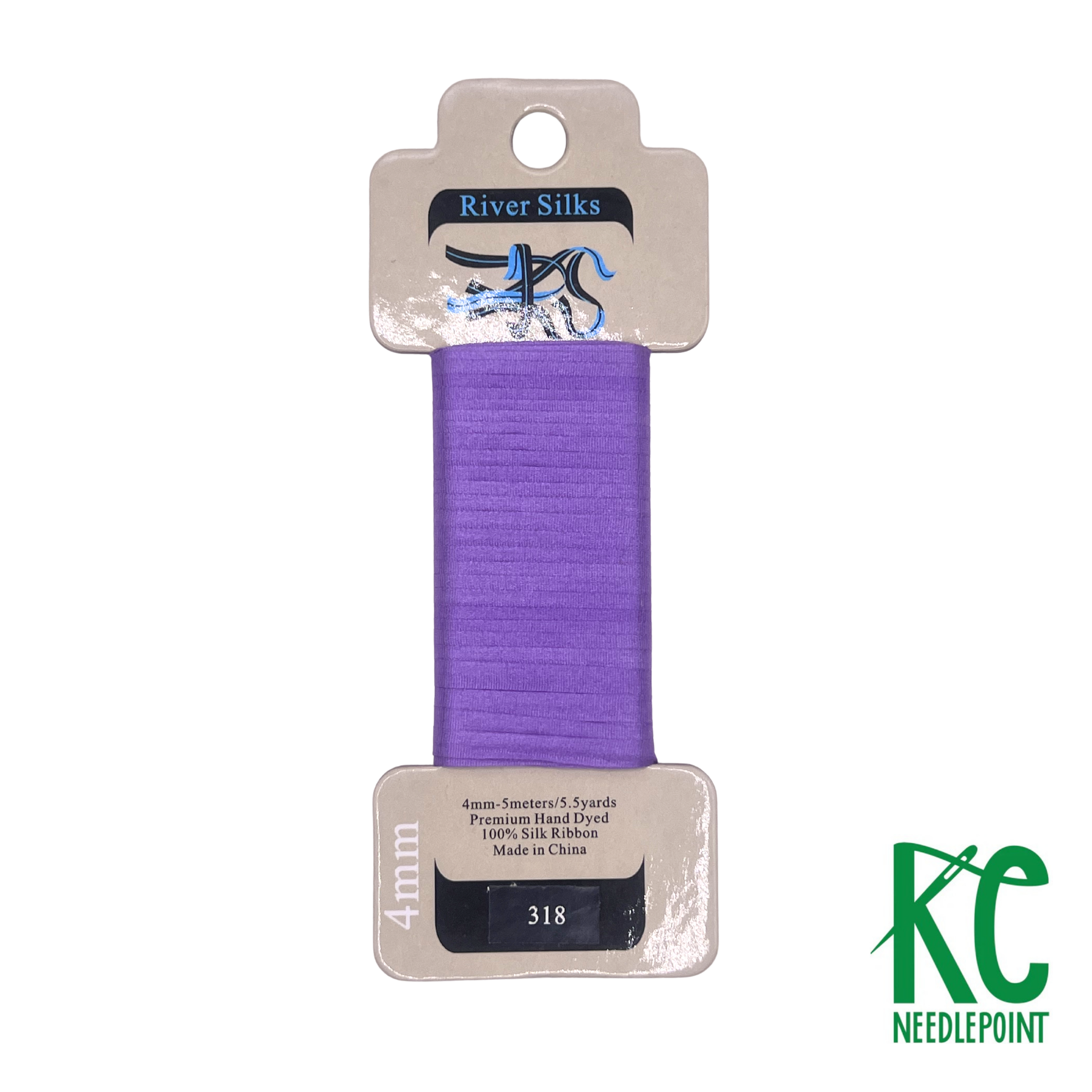 Silk Ribbon 4mm 318 Hyacinth - KC Needlepoint