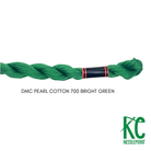 DMC 3 Pearl Cotton 700 Bright Green - KC Needlepoint