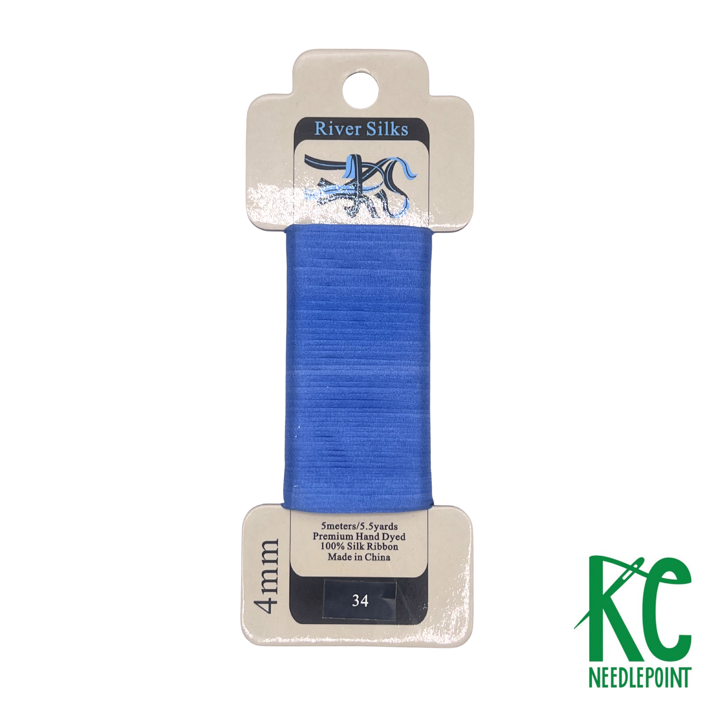 Silk Ribbon 4mm 034 Star Sapphire - KC Needlepoint