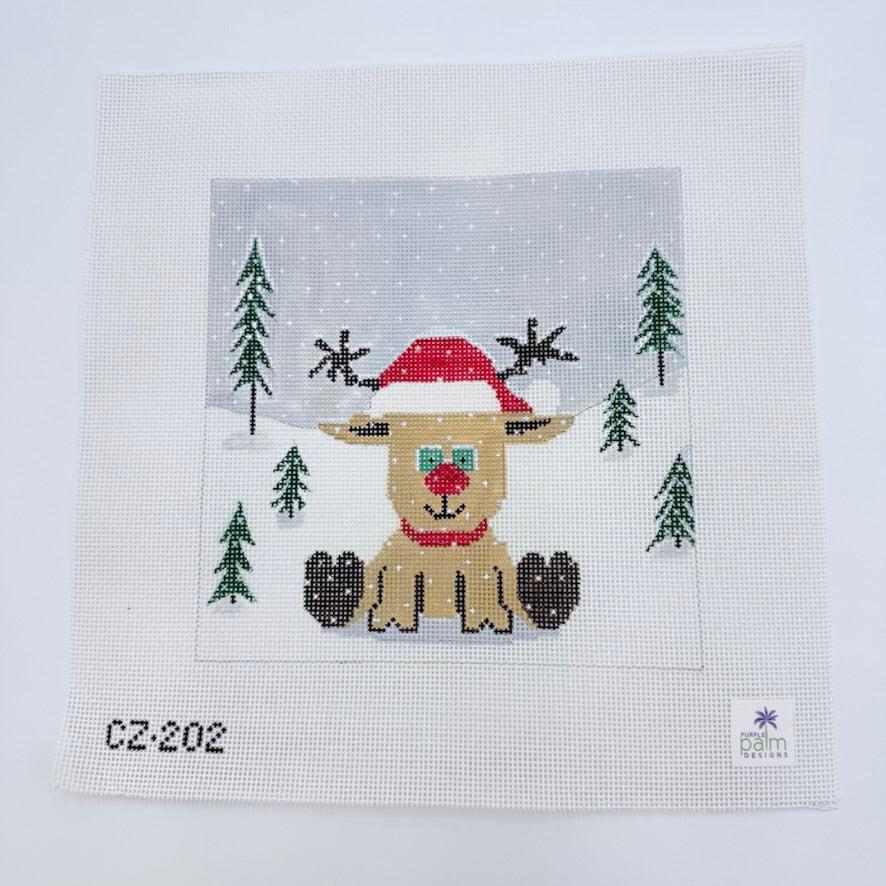 Snowy Day Canvas - KC Needlepoint