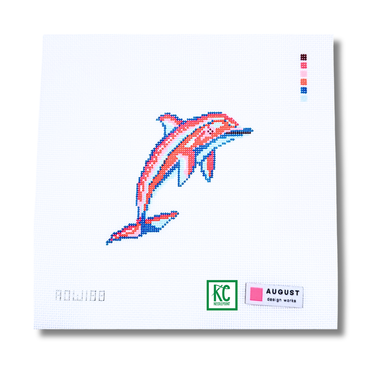 Dolphin Canvas - KC Needlepoint