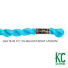 DMC 5 Pearl Cotton 3846 Light Bright Turquoise - KC Needlepoint