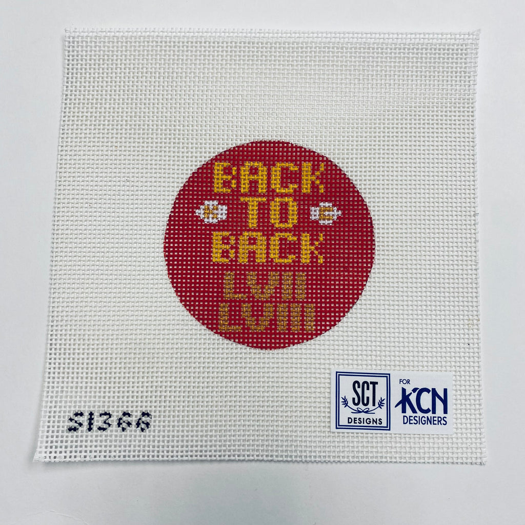 Back To Back LVII LVIII Canvas - KC Needlepoint