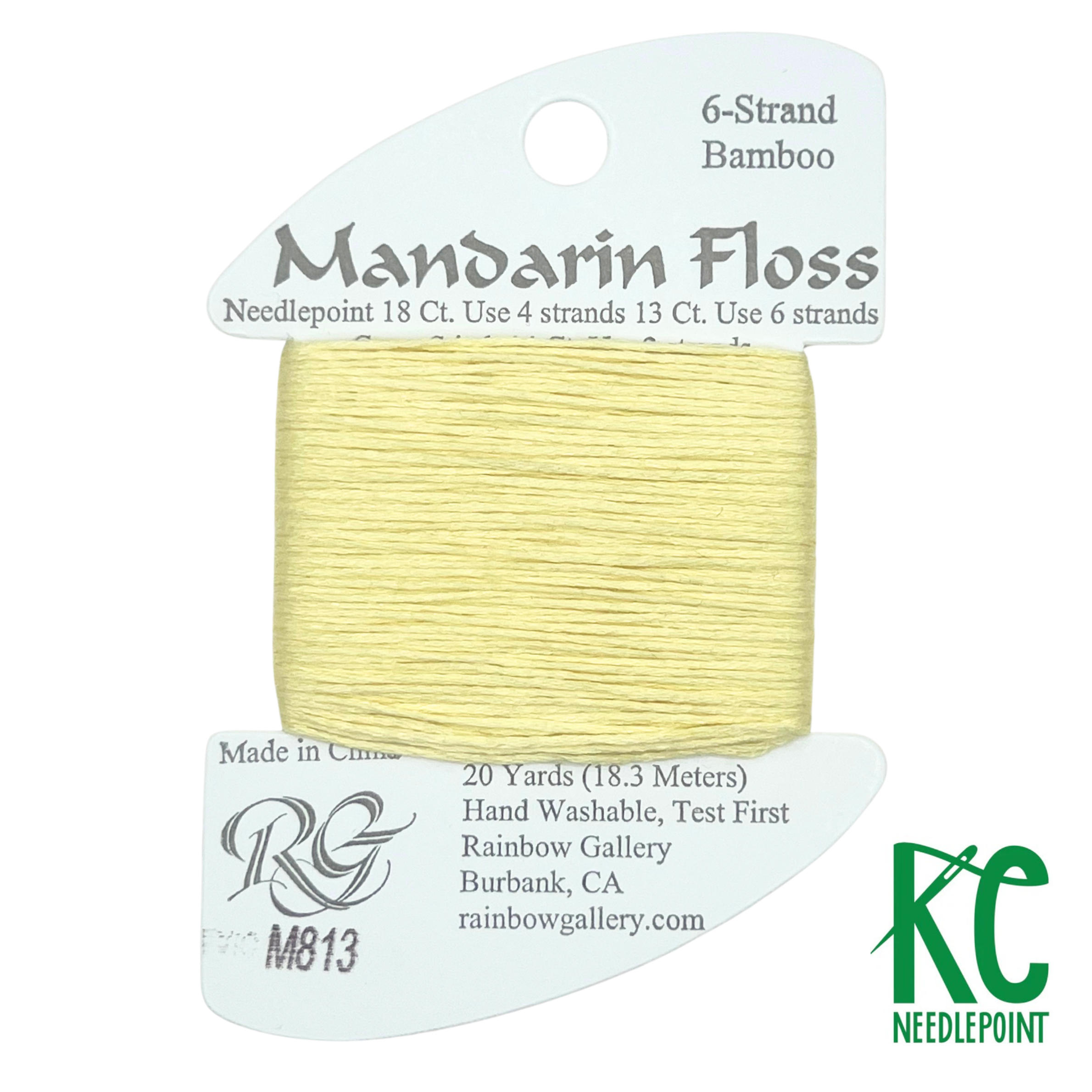 Mandarin Floss M813 Yellow - KC Needlepoint