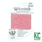 Kreinik Card Size 12 092 Star Pink - KC Needlepoint