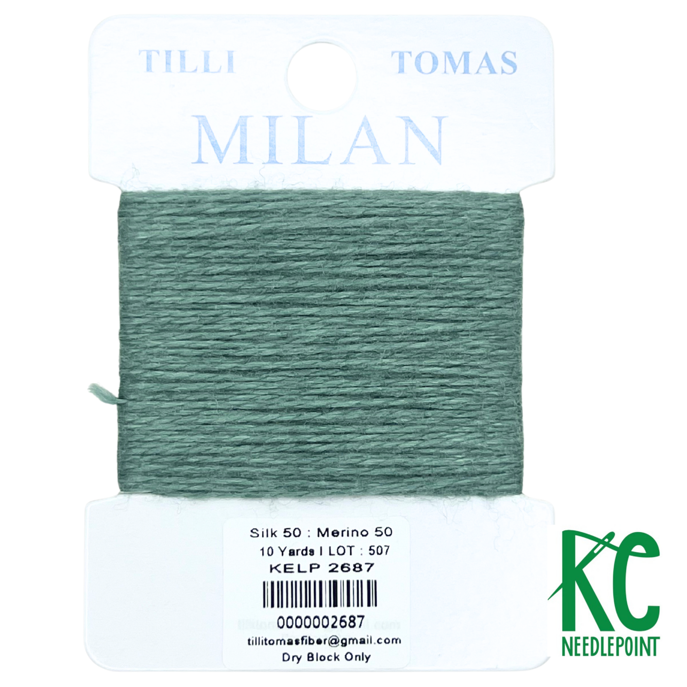 Milan Card 2687 Kelp - KC Needlepoint