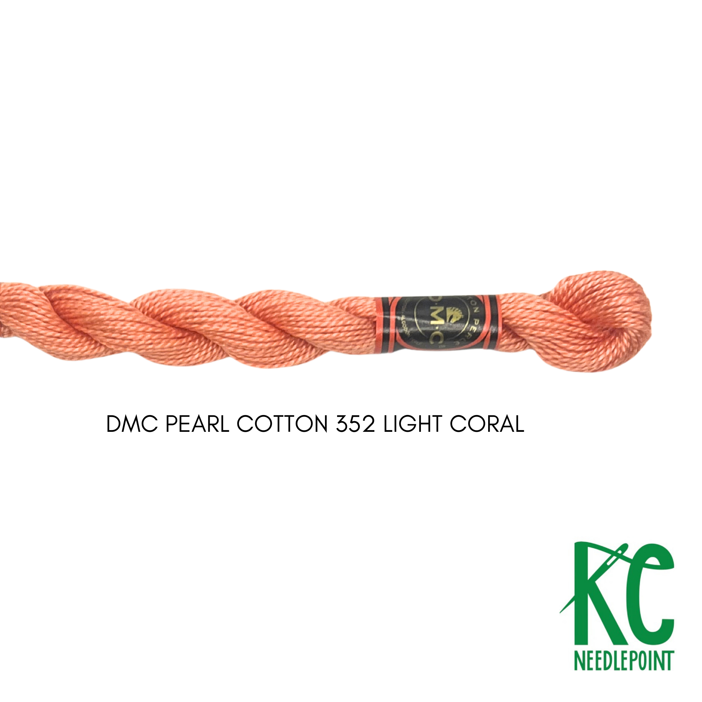 DMC 3 Pearl Cotton 352 Light Coral - KC Needlepoint