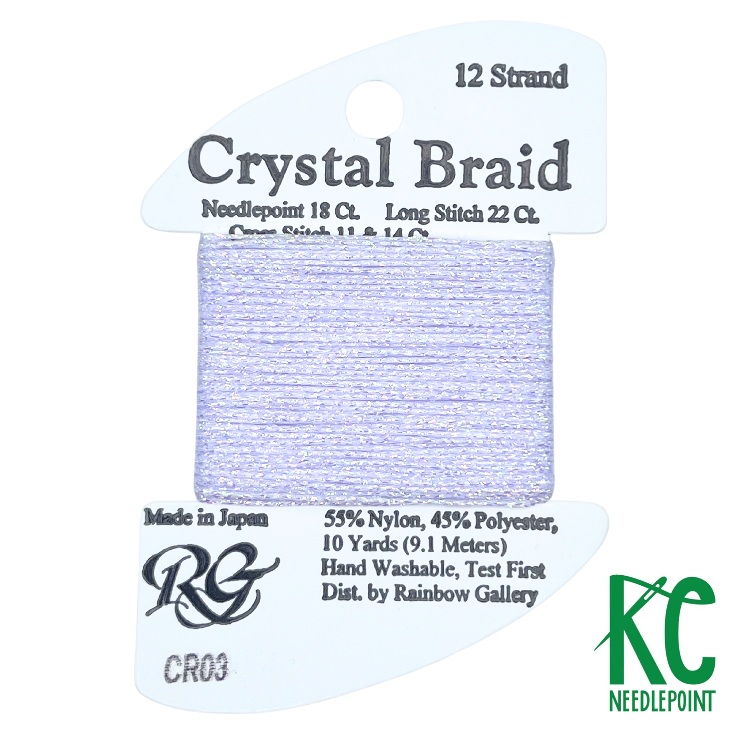 Crystal Braid CR03 Lavender Pearl - KC Needlepoint