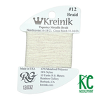 Kreinik Card Size 12 032 Pearl - KC Needlepoint