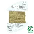 Kreinik Card Size 16 002 Gold - KC Needlepoint