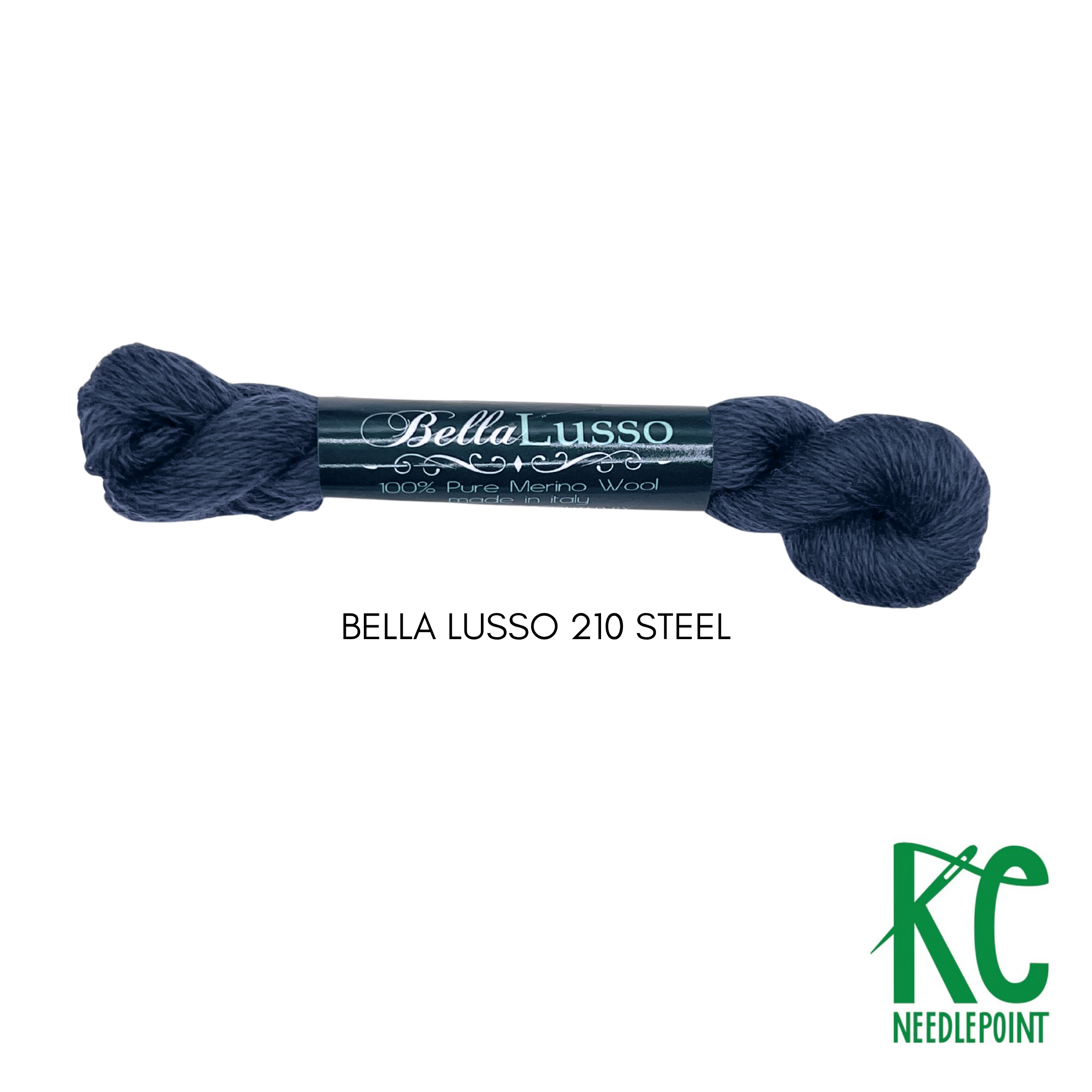 Bella Lusso Merino Wool 210 Steel - KC Needlepoint