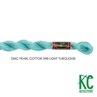 DMC 5 Pearl Cotton 598 Light Turquoise - KC Needlepoint