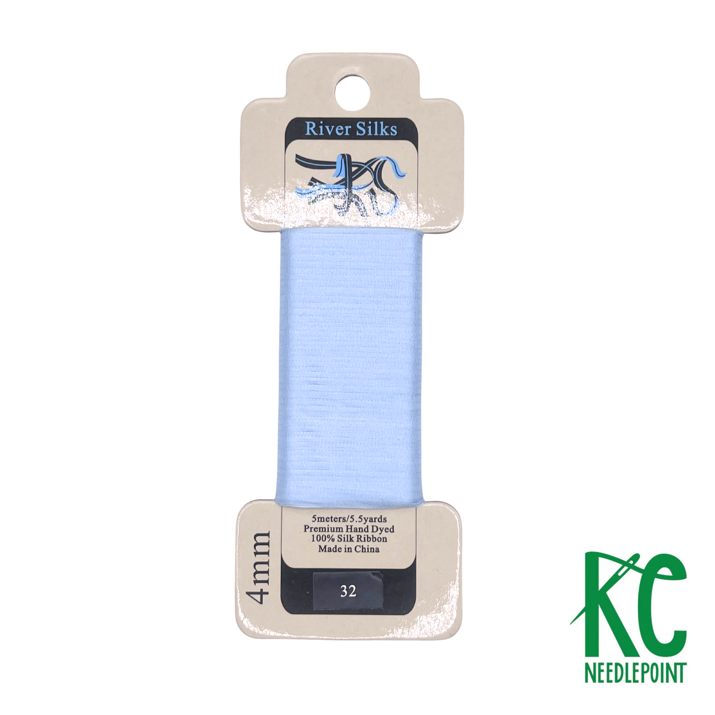 Silk Ribbon 4mm 032 Dream Blue - KC Needlepoint