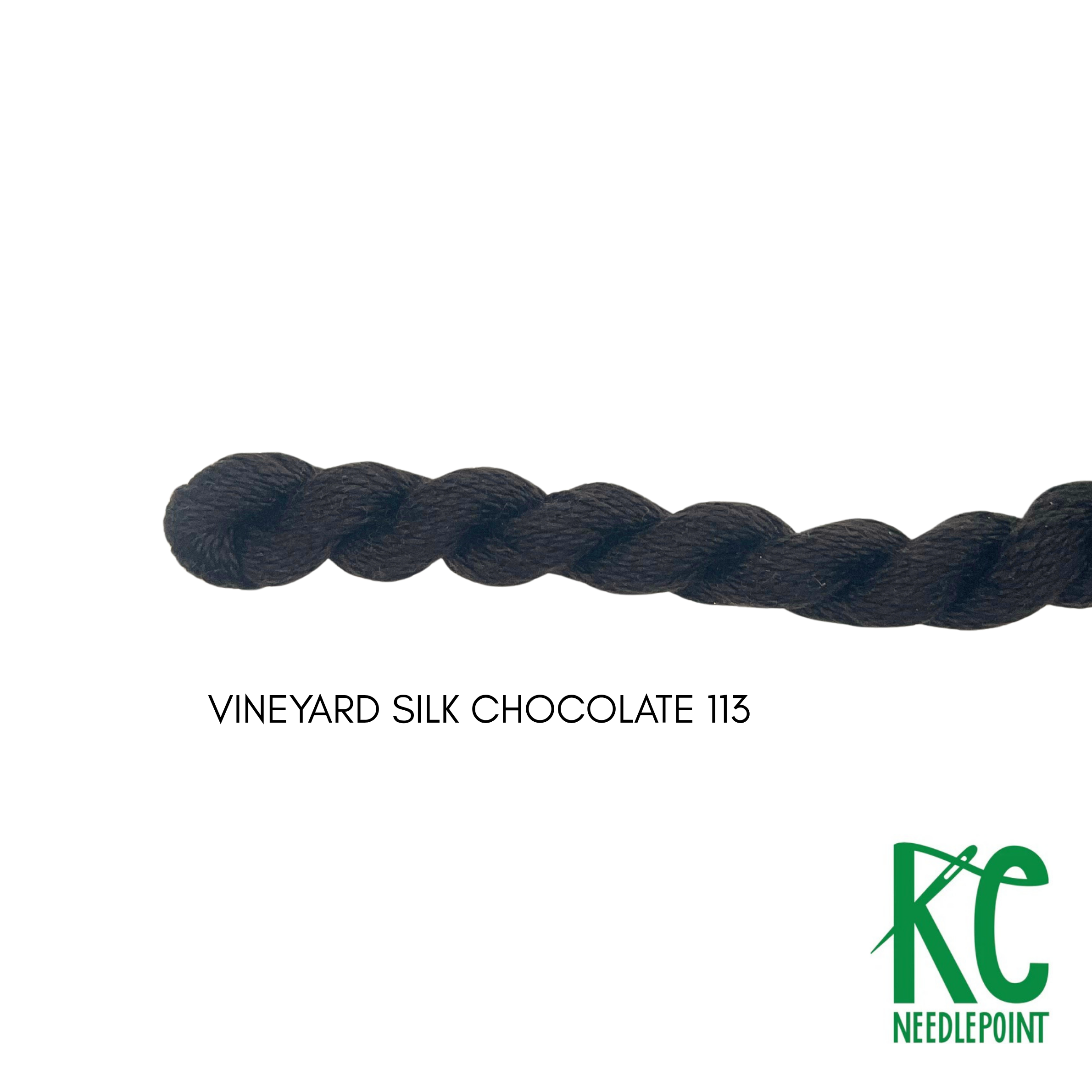 Vineyard Silk Skein C113 Chocolate - KC Needlepoint