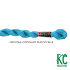 DMC 3 Pearl Cotton 807 Peacock Blue - KC Needlepoint