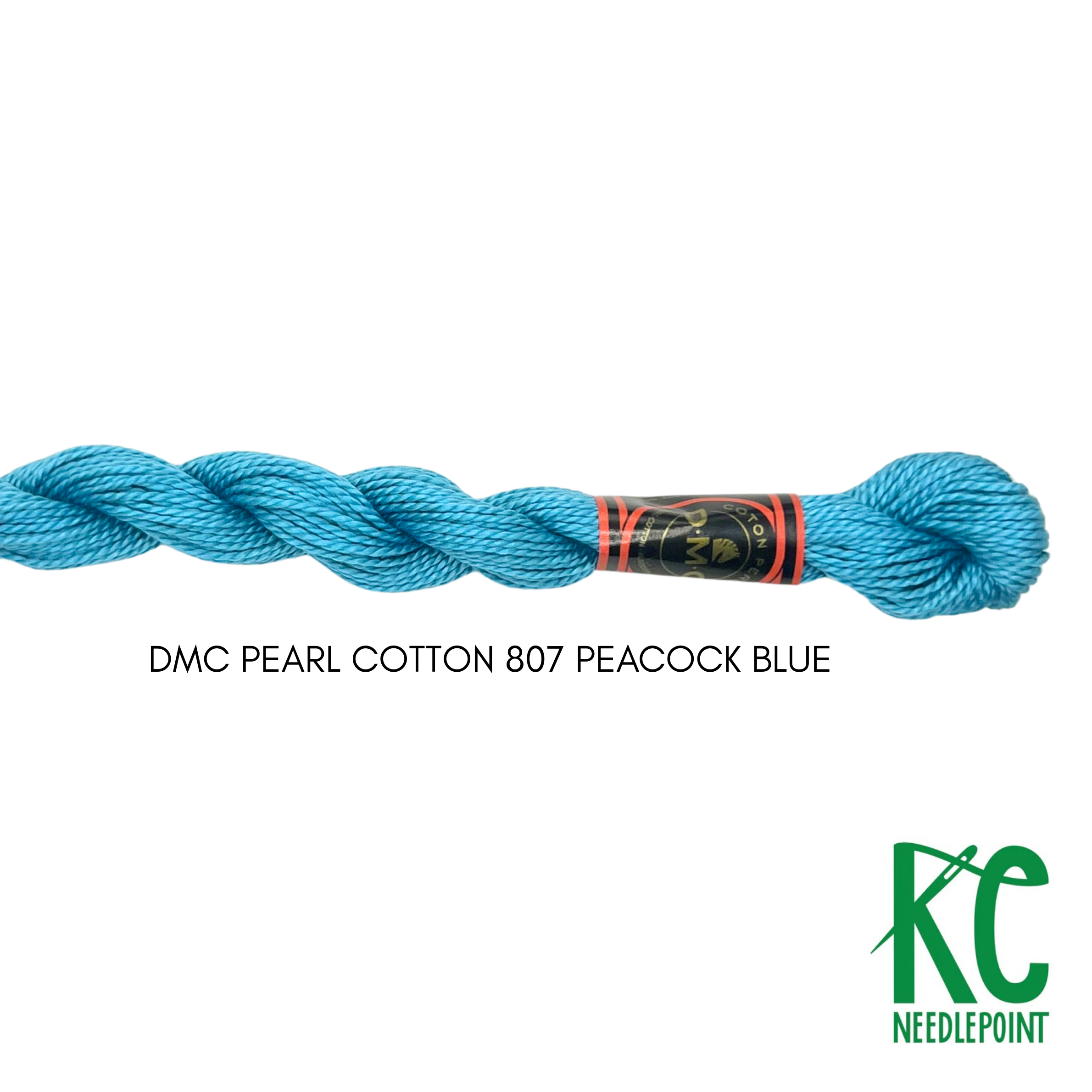 DMC 5 Pearl Cotton 807 Peacock Blue - KC Needlepoint