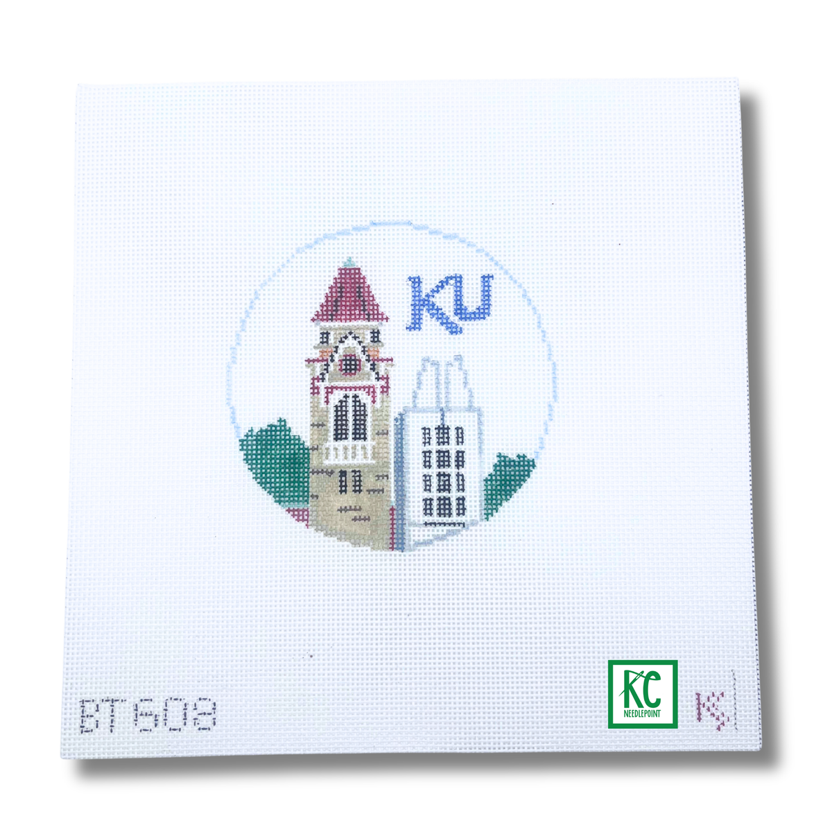 KU Round Canvas - KC Needlepoint