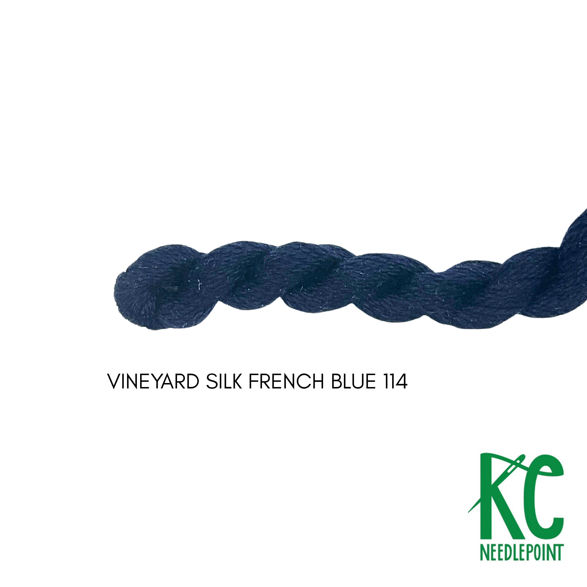 Vineyard Silk Skein C114 French Blue - KC Needlepoint