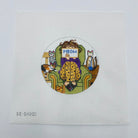 Stitching Girl with Cat Canvas - KC Needlepoint