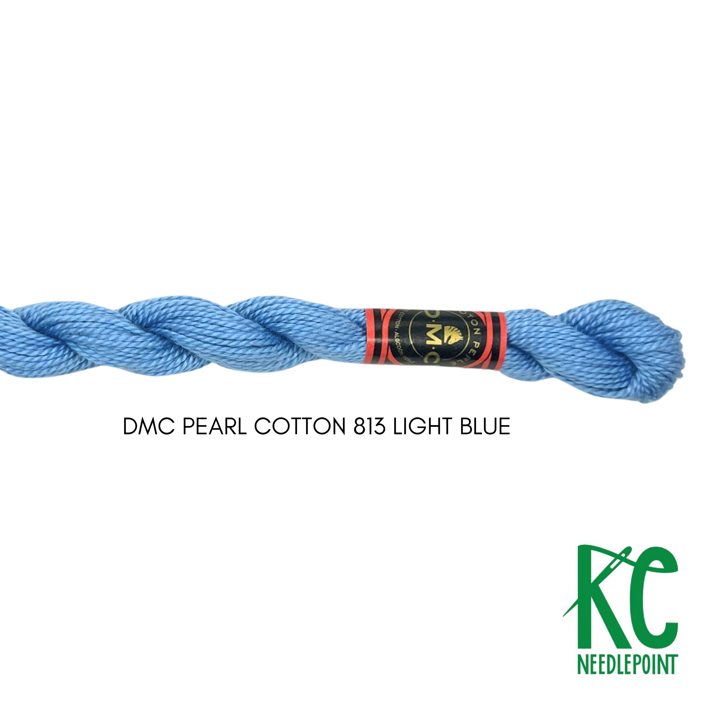 DMC 3 Pearl Cotton 813 Light Blue - KC Needlepoint