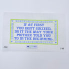 If at First You Don't Succeed...Mother Canvas - KC Needlepoint
