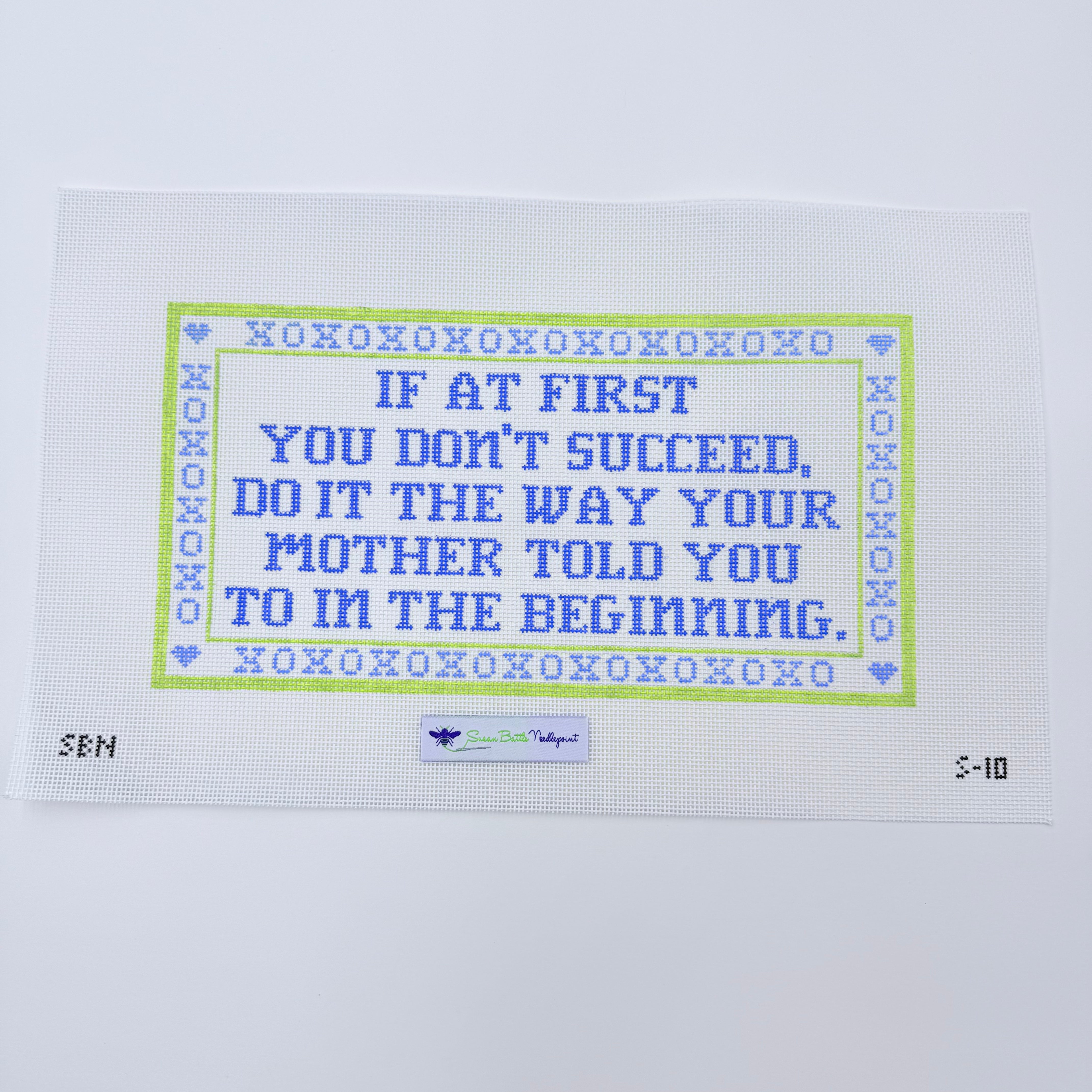 If at First You Don't Succeed...Mother Canvas - KC Needlepoint