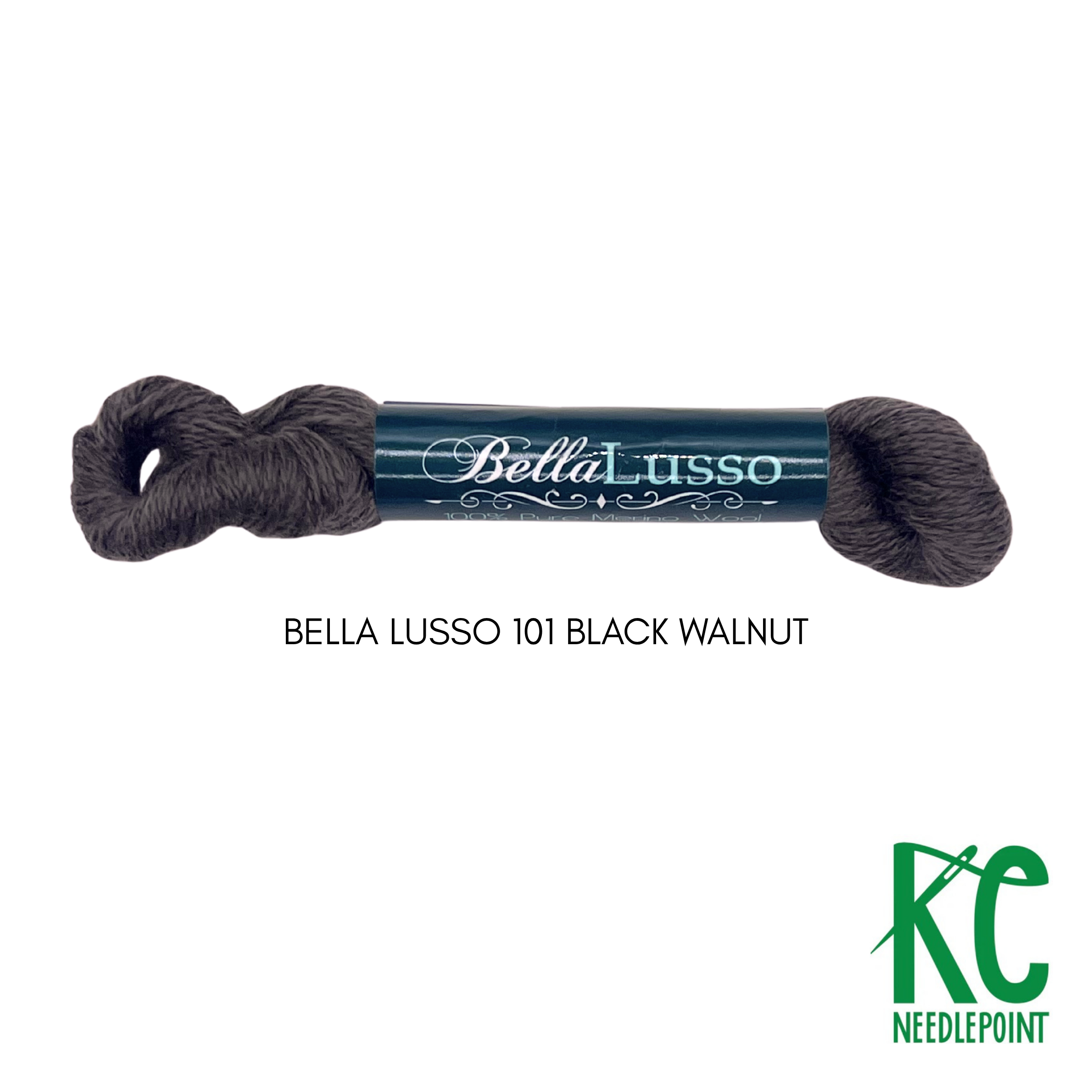 Bella Lusso Merino Wool 101 Black Walnut - KC Needlepoint