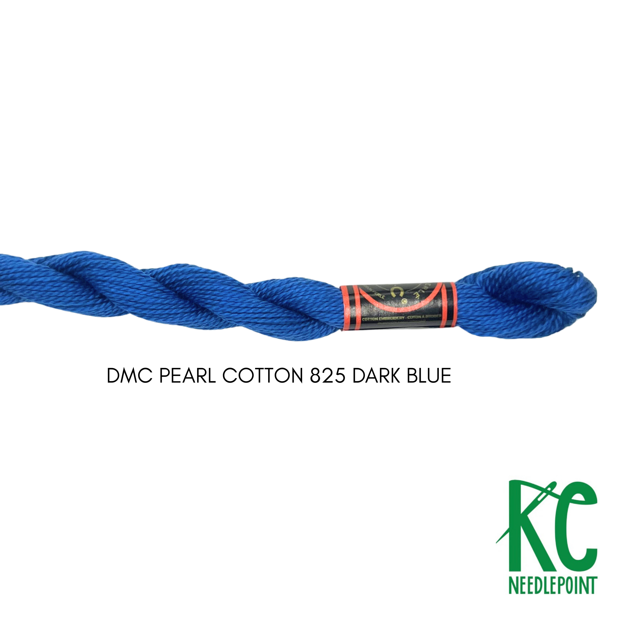DMC 3 Pearl Cotton 825 Dark Blue - KC Needlepoint