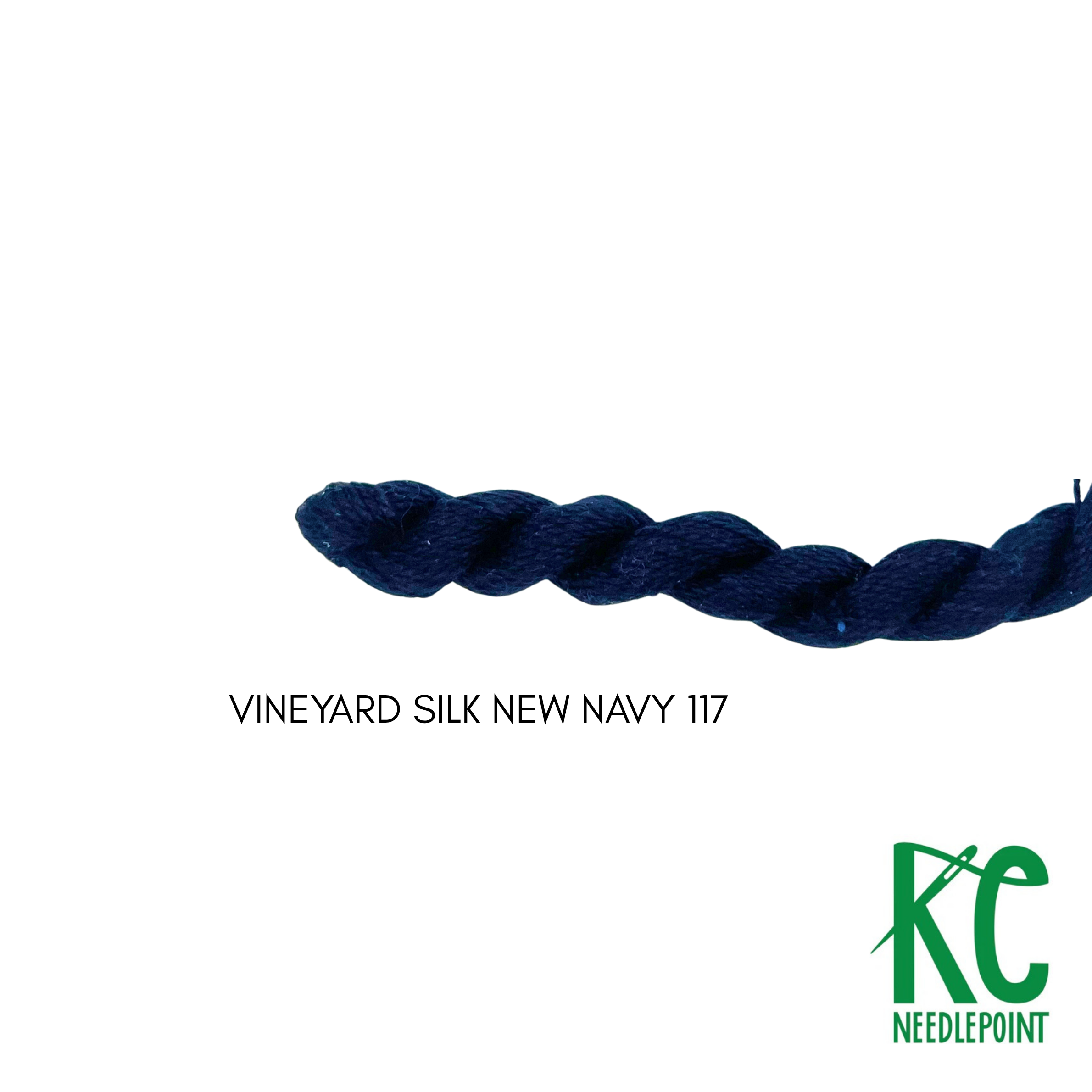 Vineyard Silk Skein C117 New Navy - KC Needlepoint