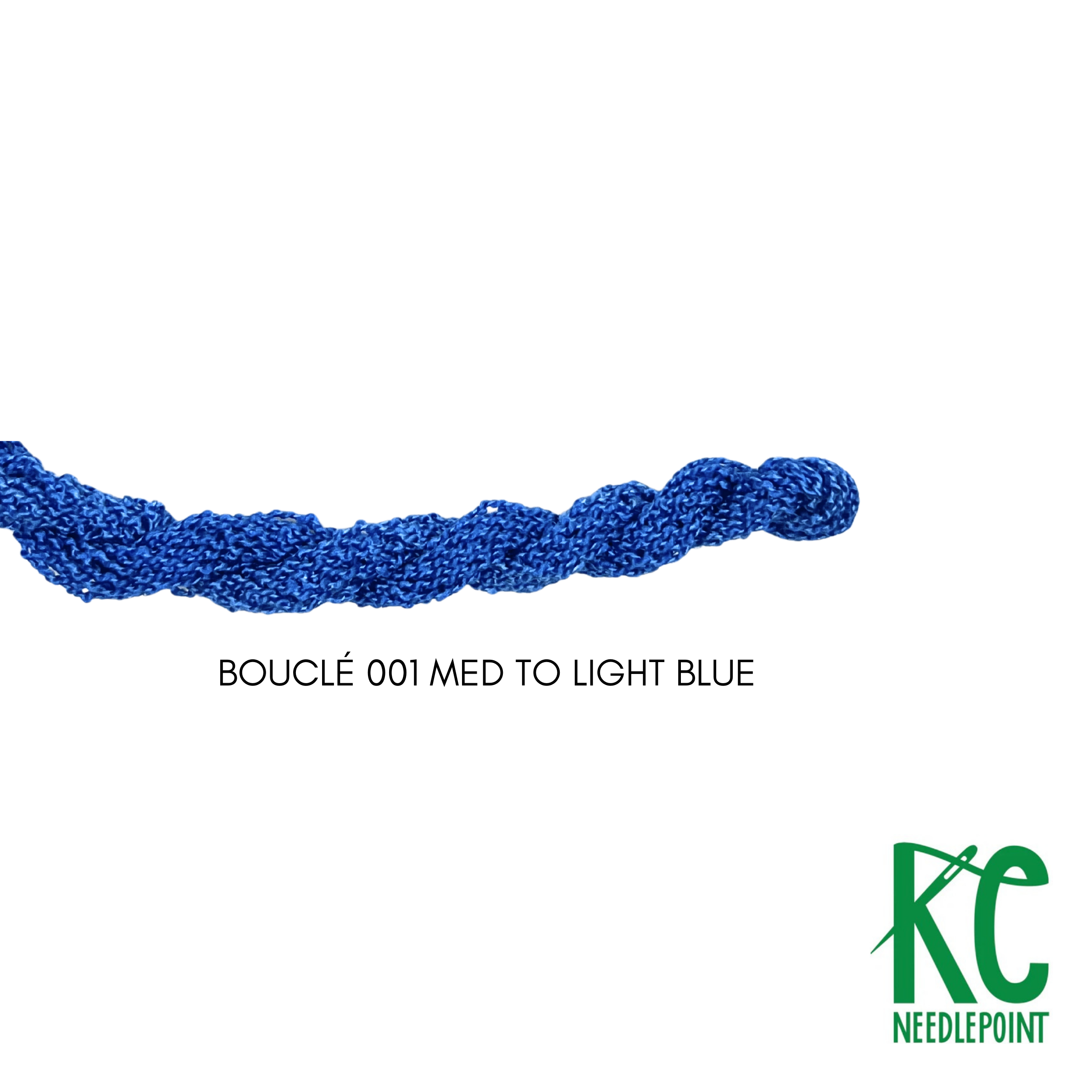 Bouclé 001 Med to Lt Blue - KC Needlepoint