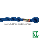 DMC 3 Pearl Cotton 311 Medium Navy Blue - KC Needlepoint