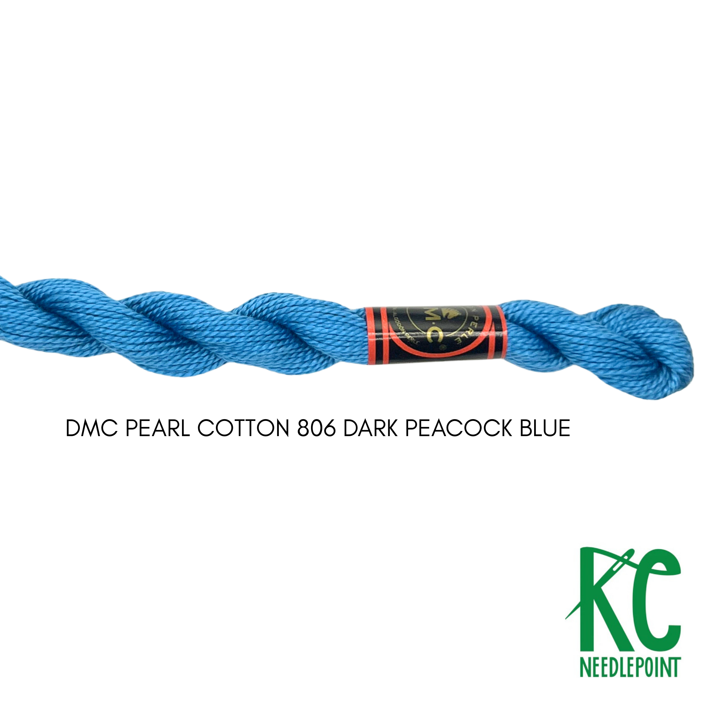 DMC 3 Pearl Cotton 806 Dark Peacock Blue - KC Needlepoint