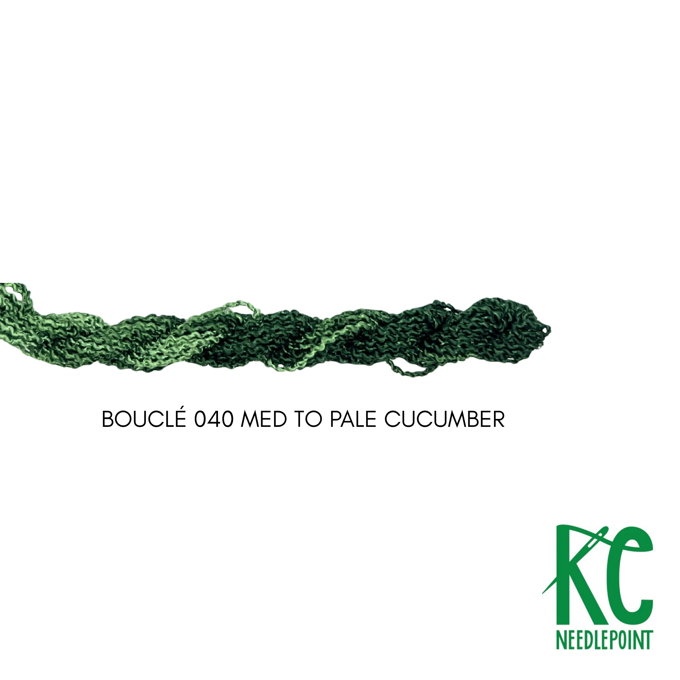 Bouclé 040 Med to Pale Cucumber - KC Needlepoint