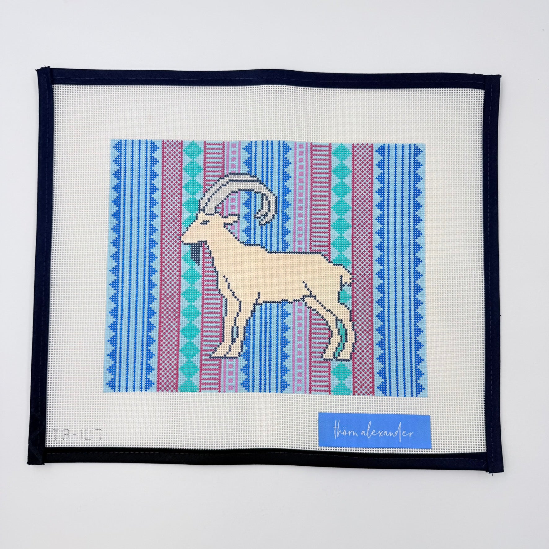 Isla the Ibex Canvas - KC Needlepoint