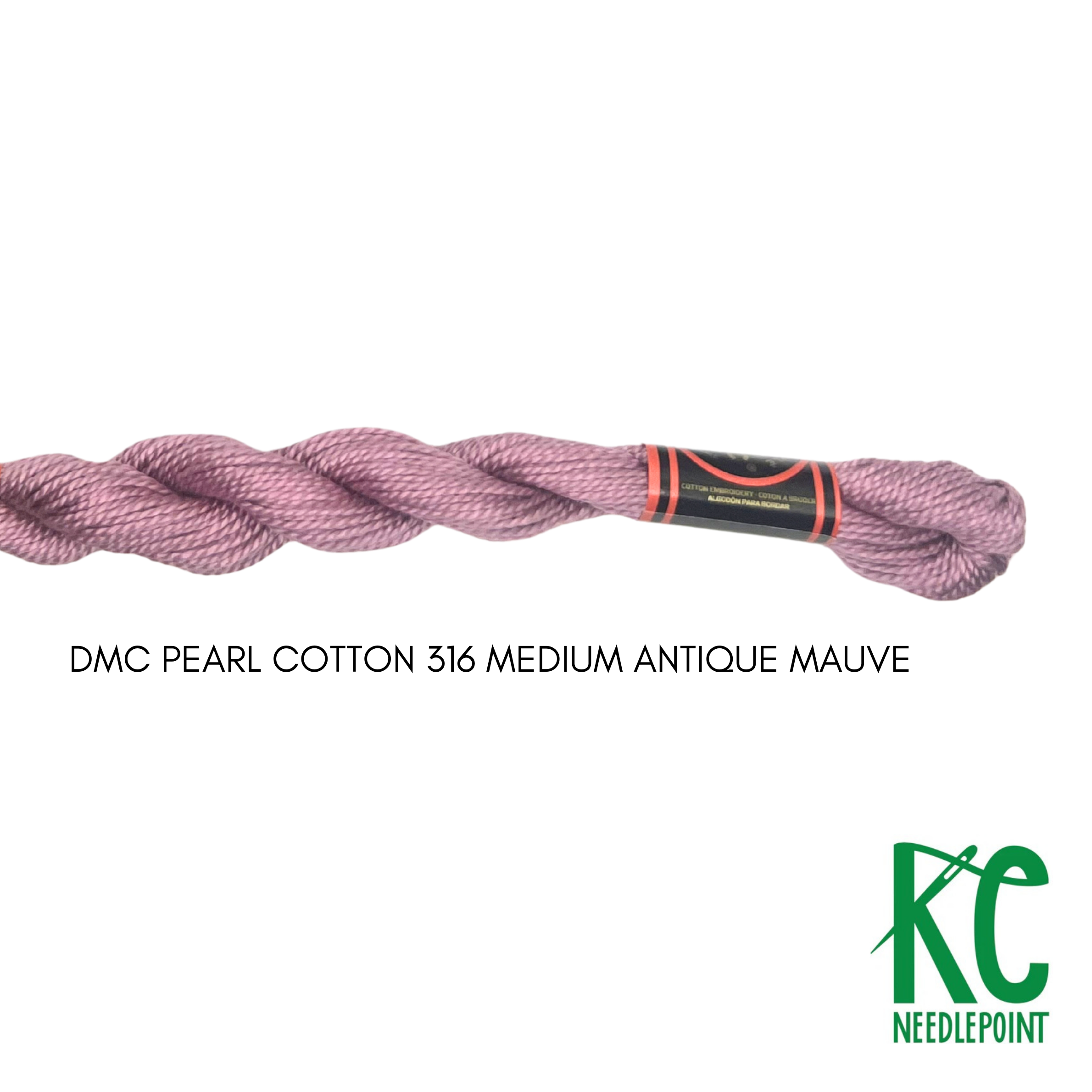 DMC 5 Pearl Cotton 316 Medium Antique Mauve - KC Needlepoint