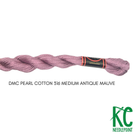 DMC 3 Pearl Cotton 316 Medium Antique Mauve - KC Needlepoint