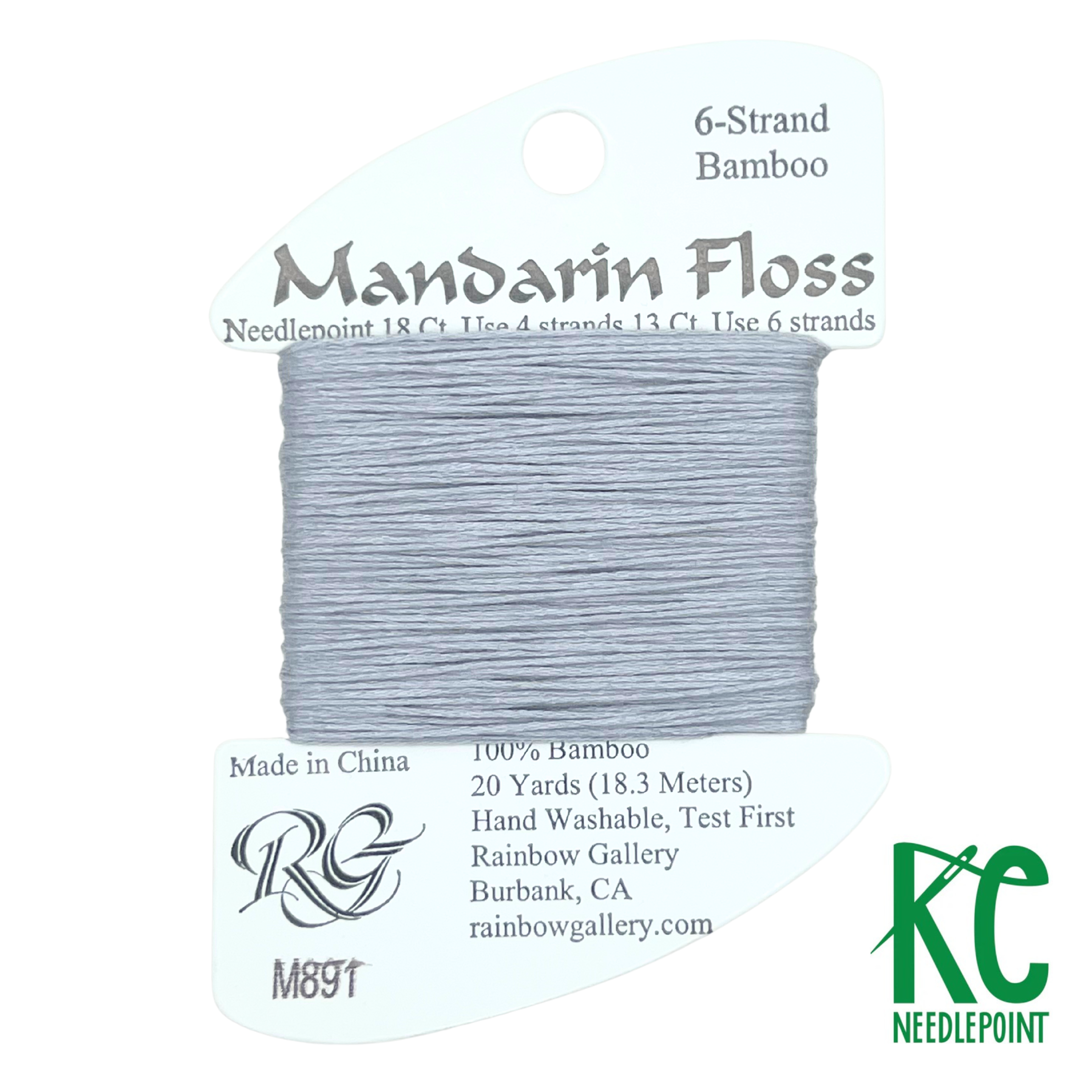 Mandarin Floss M891 Dark Pearl Gray - KC Needlepoint