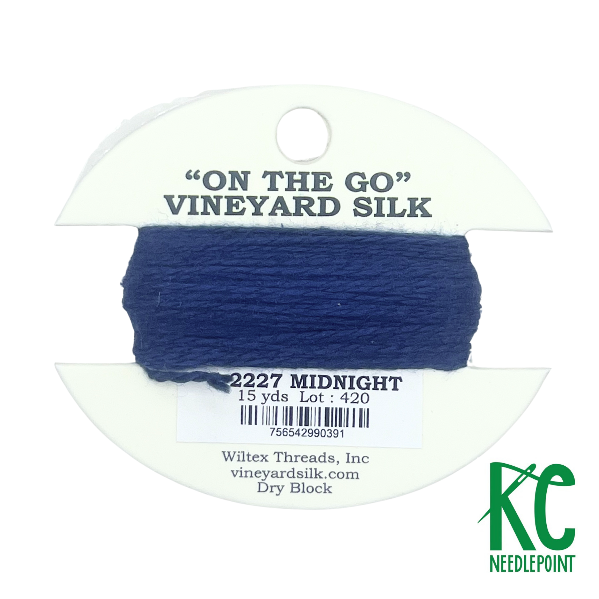 Vineyard Silk Card G2227 Midnight - KC Needlepoint