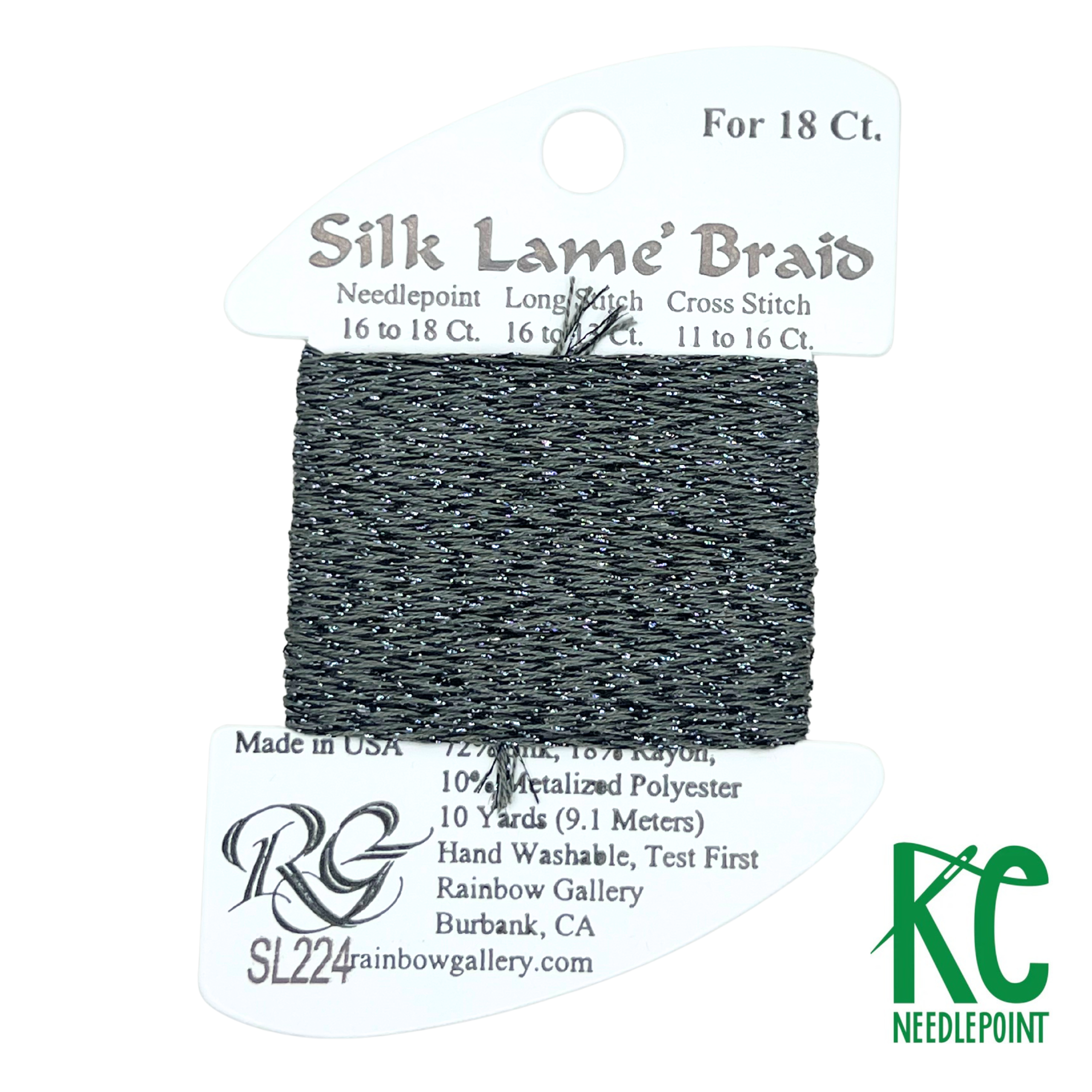 Silk Lamé Braid SL224 Shining Armor - KC Needlepoint