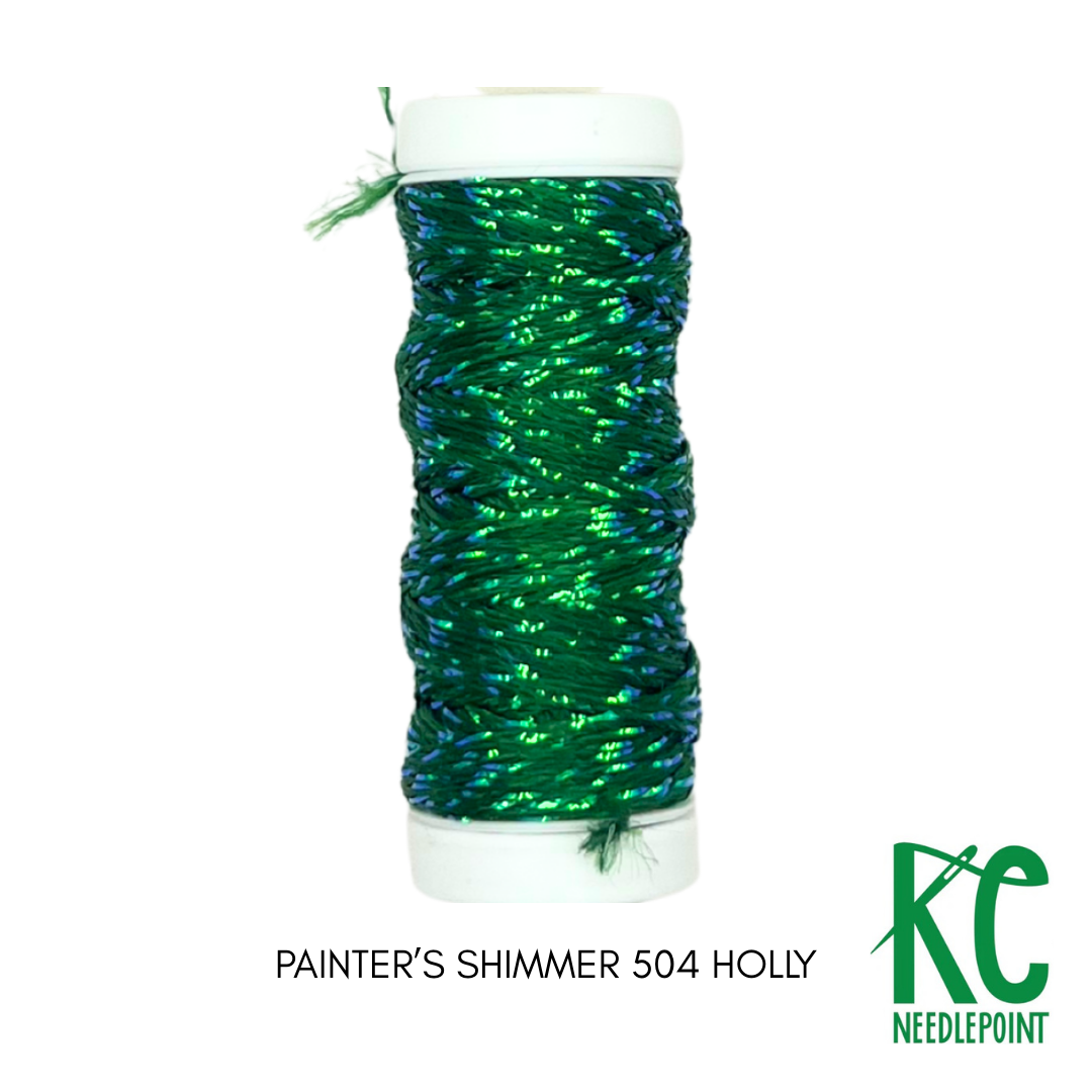 Painter's Shimmer 504 Holly - KC Needlepoint