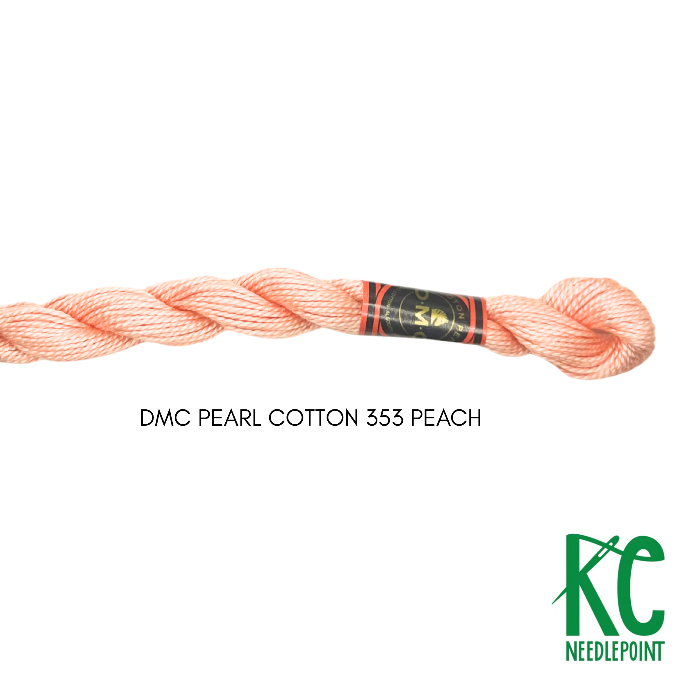 DMC 3 Pearl Cotton 353</br>Peach - KC Needlepoint