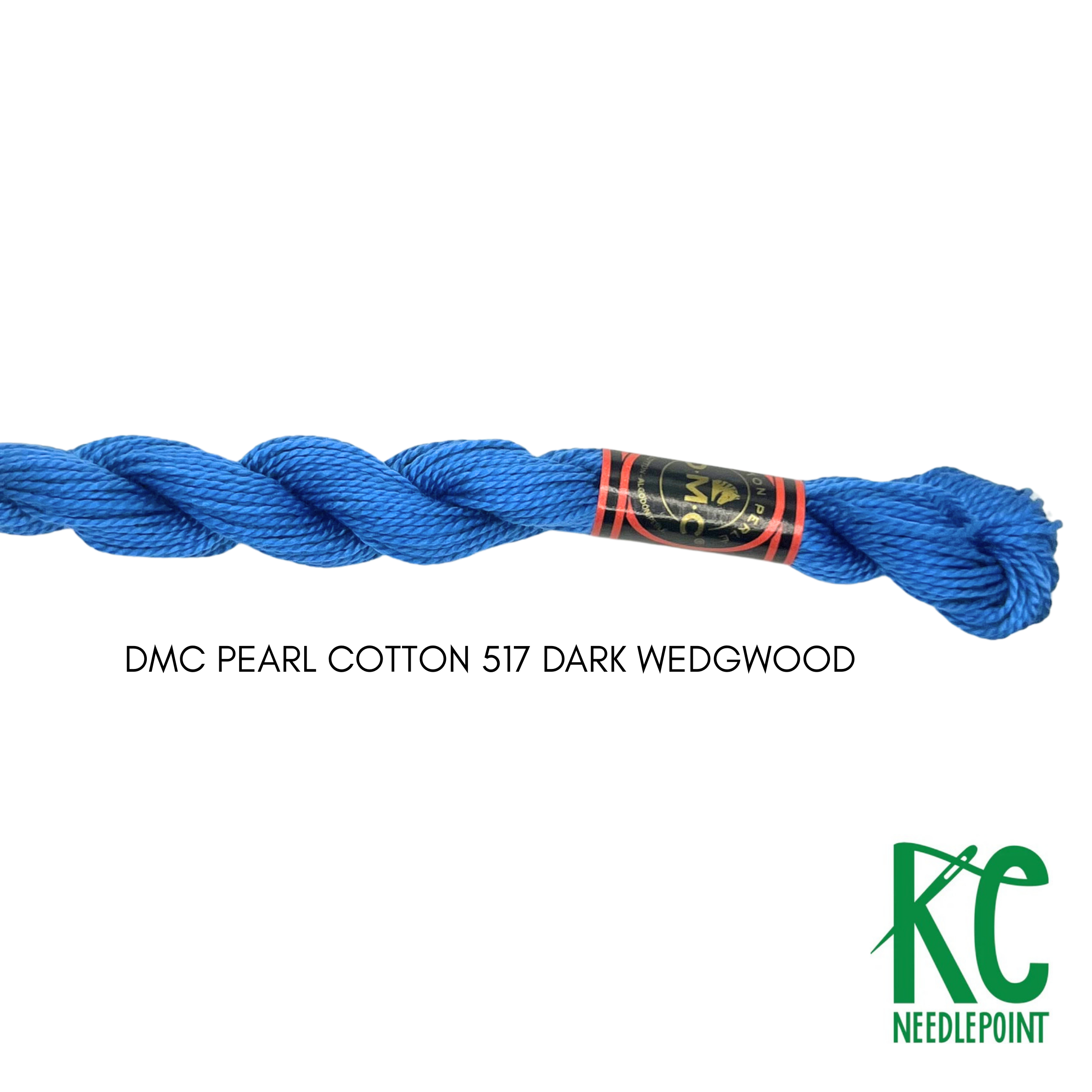 DMC 5 Pearl Cotton 517 Dark Wedgwood - KC Needlepoint