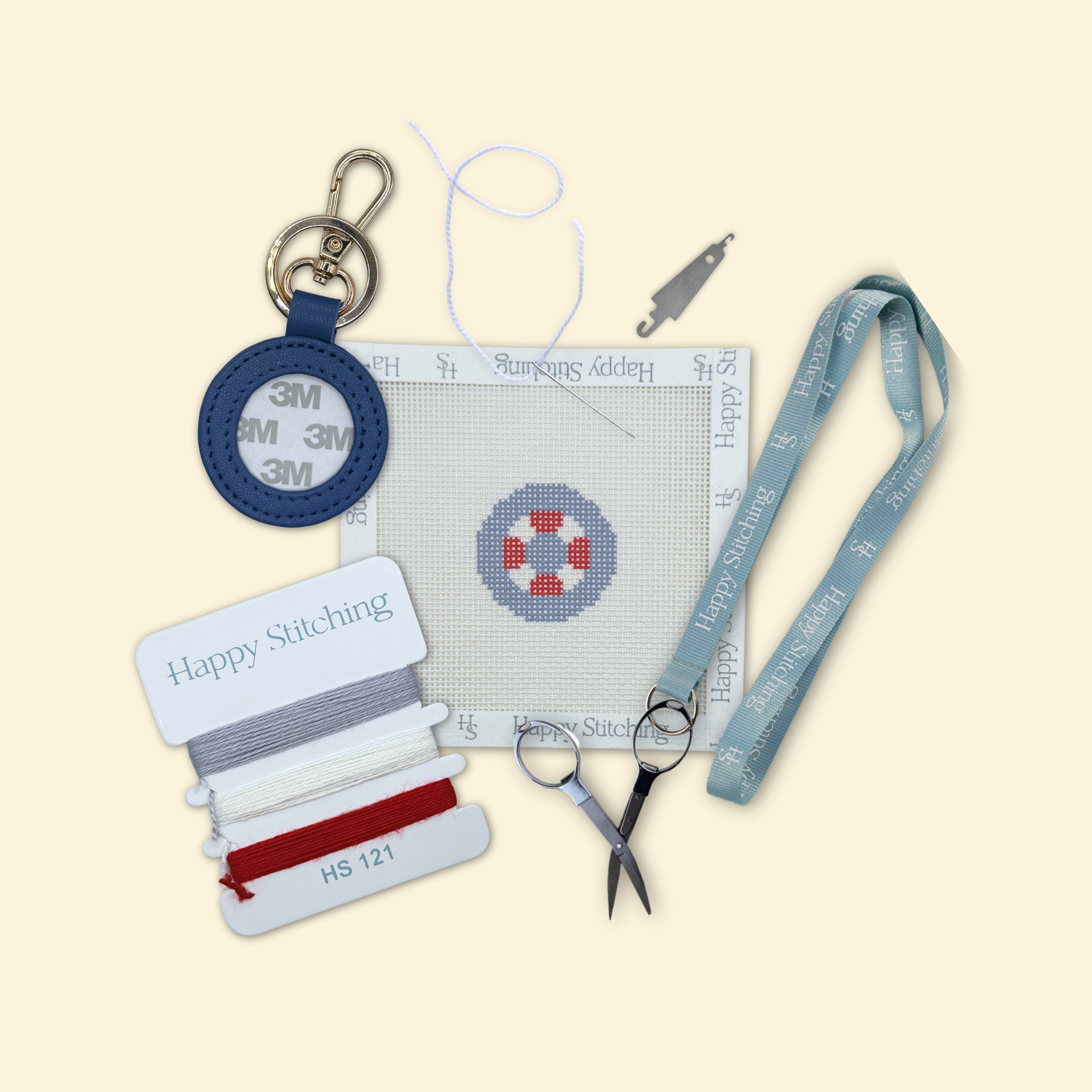 Buoy Oh Buoy Bag Tag/Key Fob Kit - KC Needlepoint