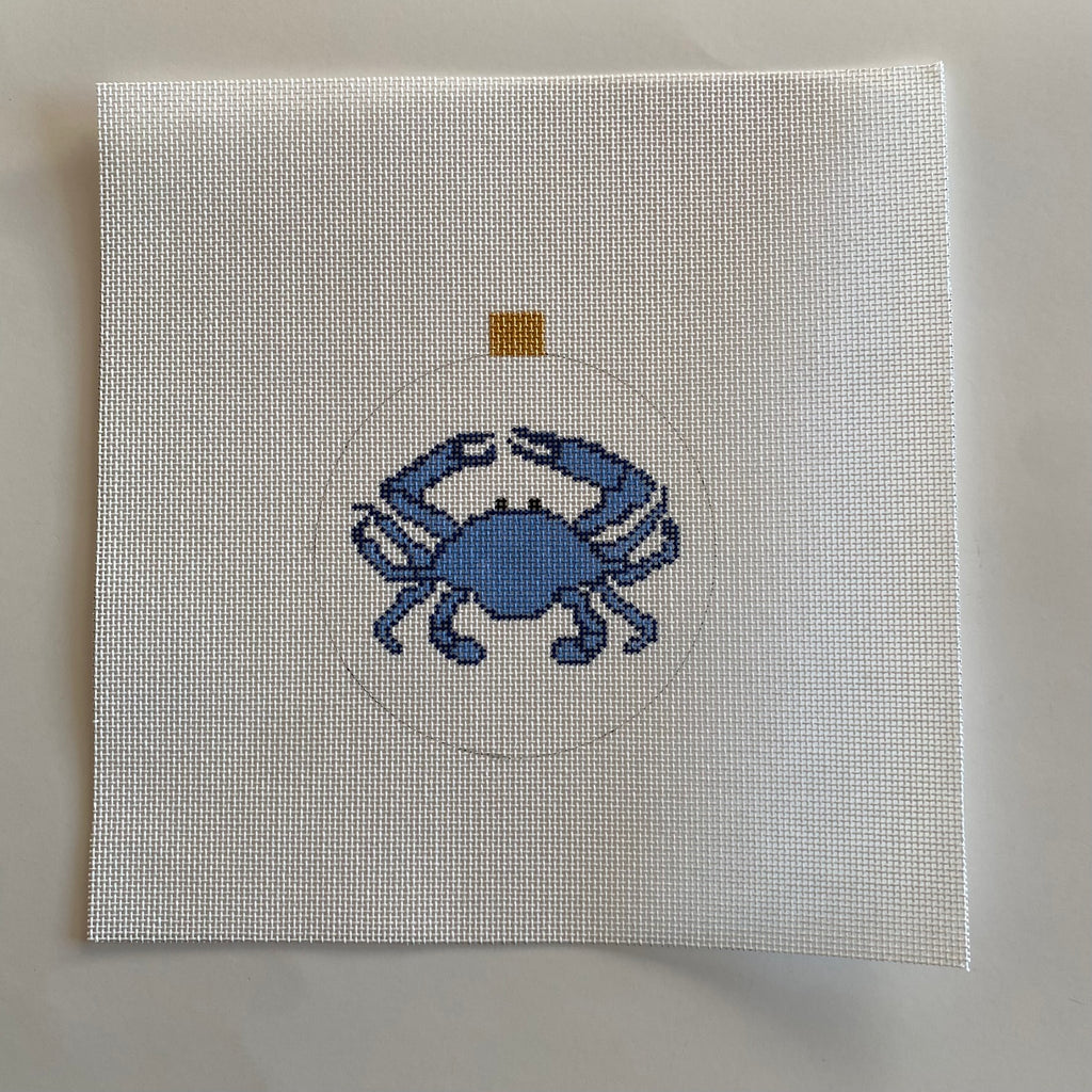 Blue Crab Canvas - KC Needlepoint