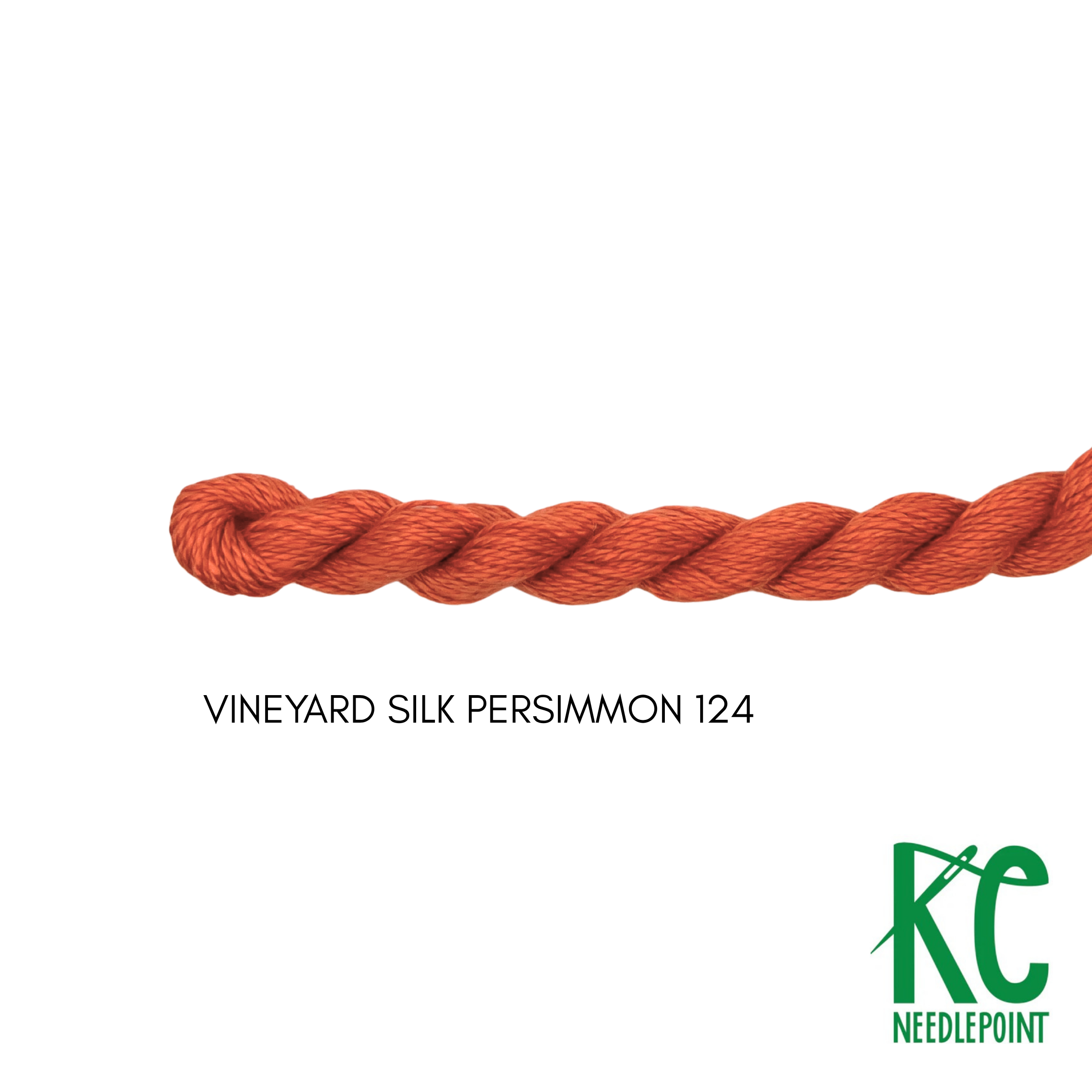 Vineyard Silk Skein C124 Persimmon - KC Needlepoint