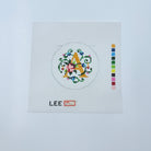 Floral Letter 3" Round Canvas - KC Needlepoint