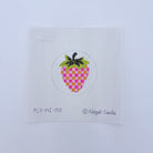 Pink Checks Strawberry Canvas - KC Needlepoint
